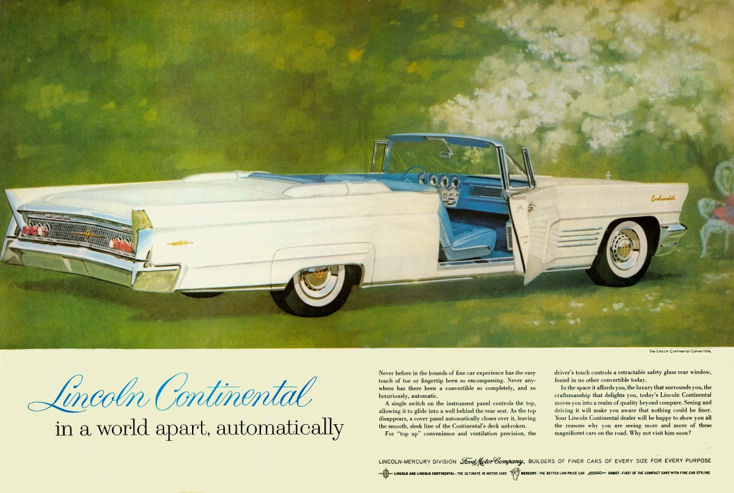 1960 Lincoln Auto Advertising